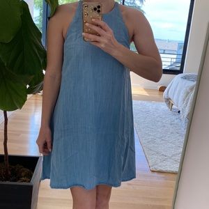 Denim baby doll dress